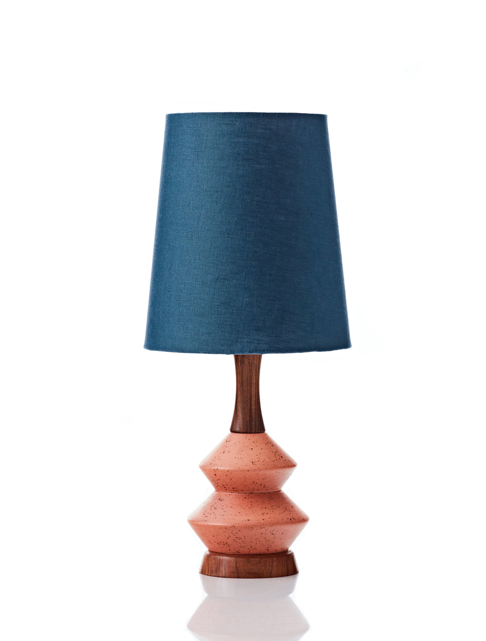 Athena Lamp • Small - Teal Linen - SALE