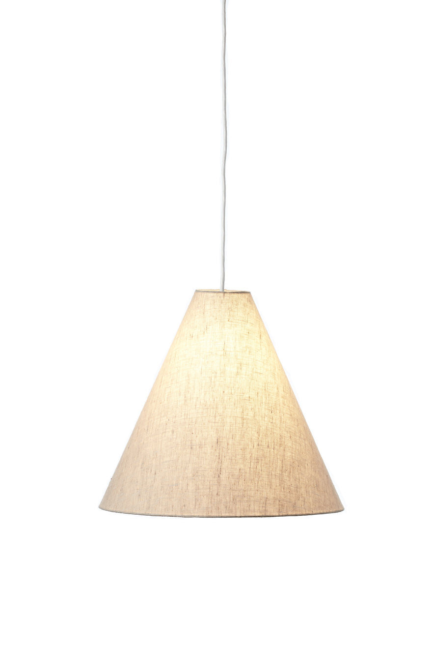 Tapered Pendant Shade • Natural Linen