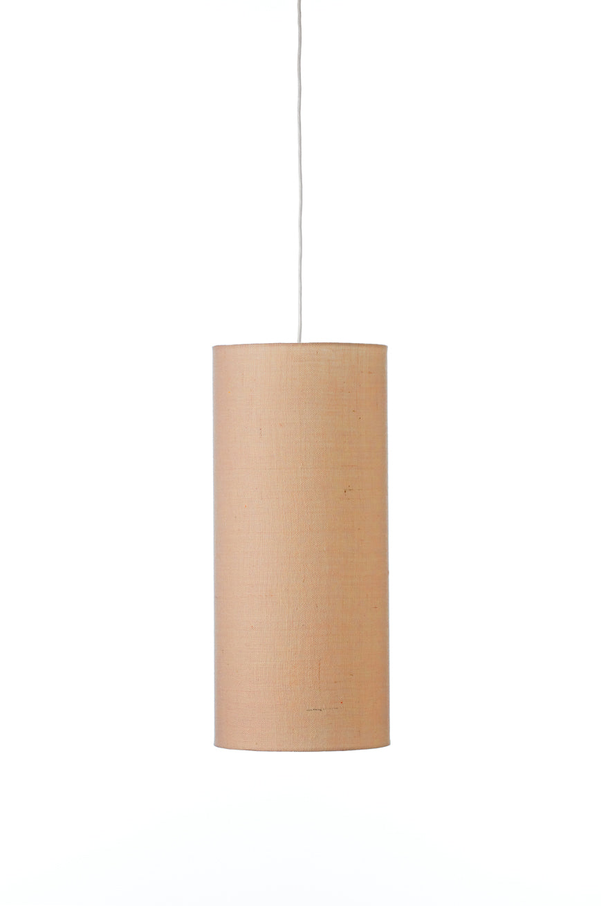 Cylindrical Pendant Shade • Copper Hessian