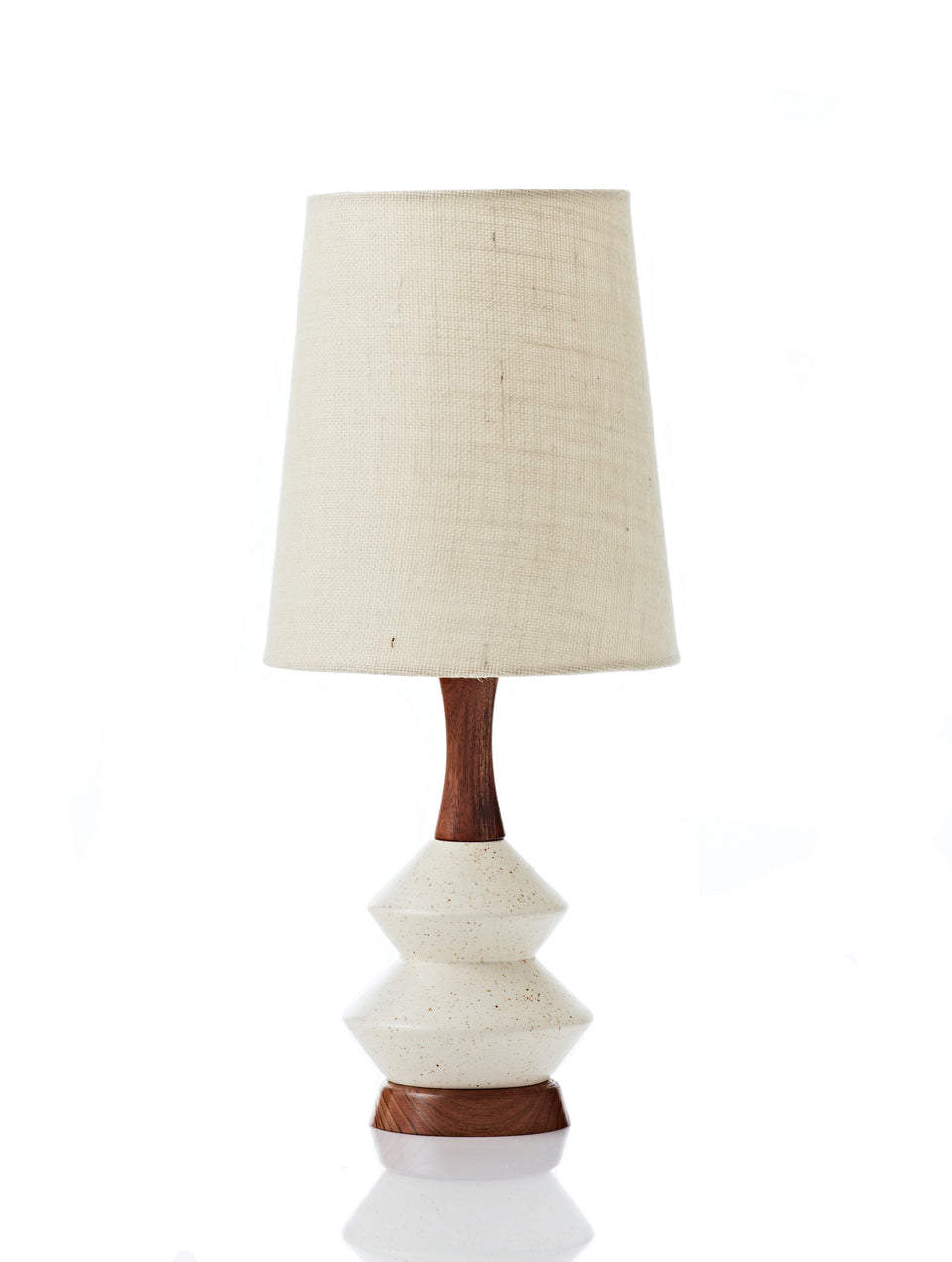 Athena Lamp • Small - Vanilla Hessian