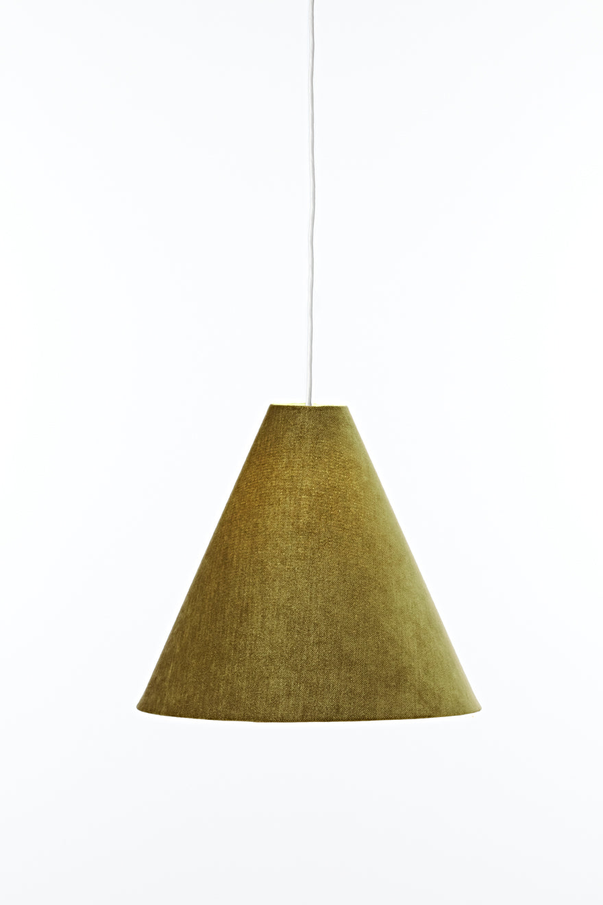 Tapered Pendant Shade • Moss Velvet