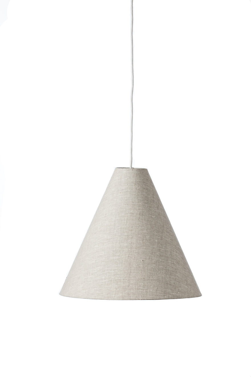 Tapered Pendant Shade • Natural Linen