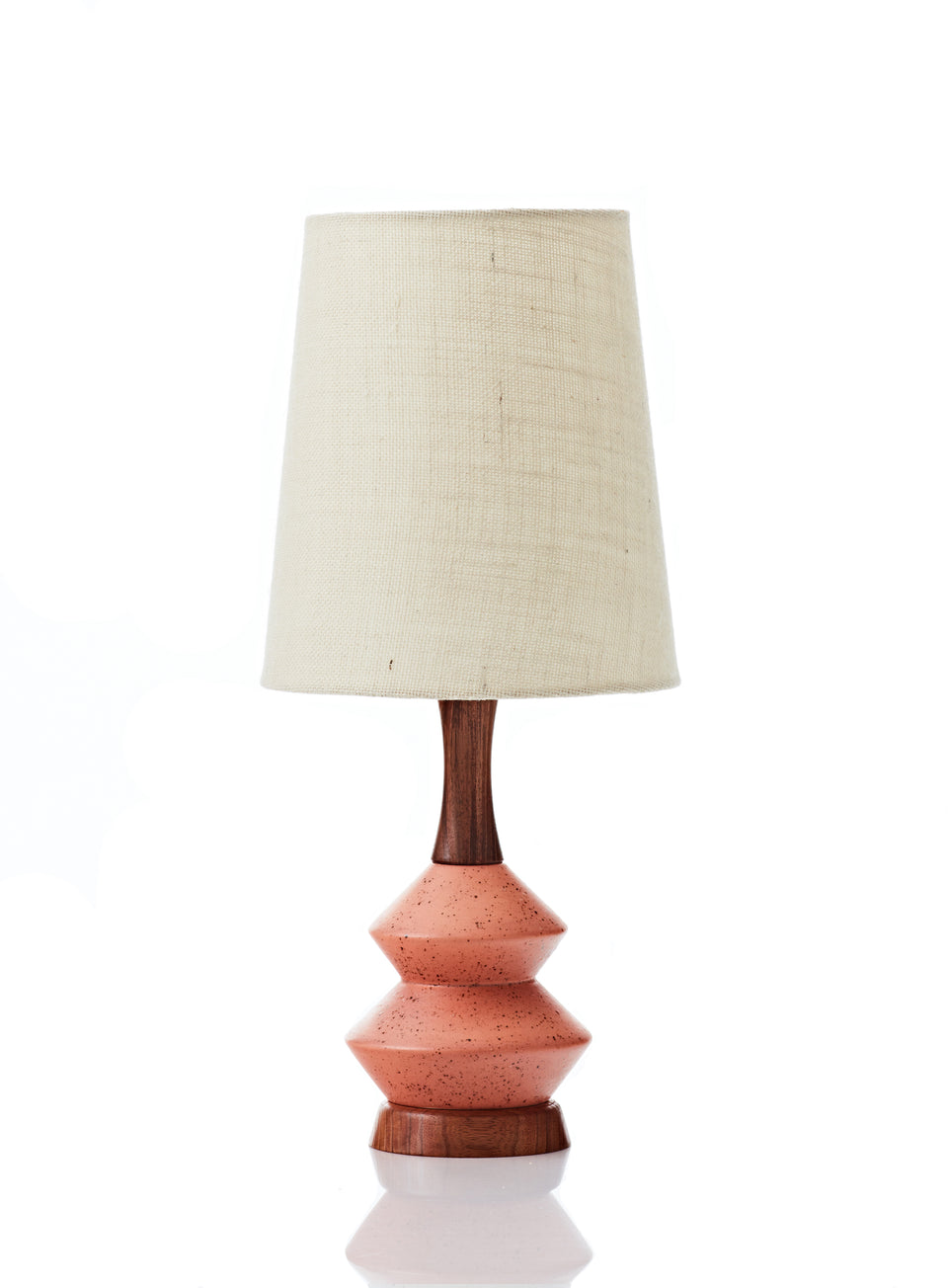 Athena Lamp • Small - Vanilla Hessian