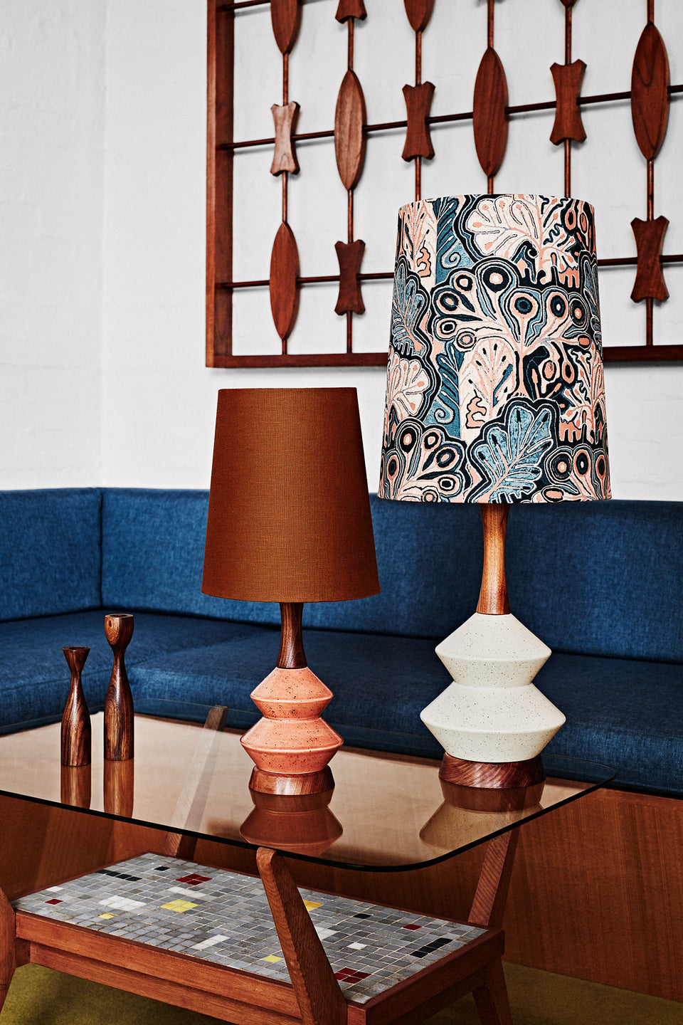 Athena Lamp • Small - Ochre Linen