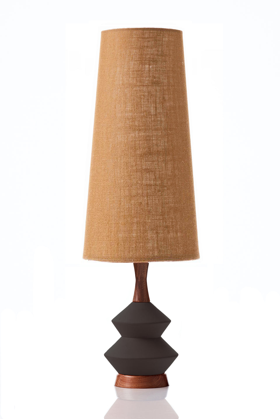 Athena Lamp • Conical - Copper Hessian