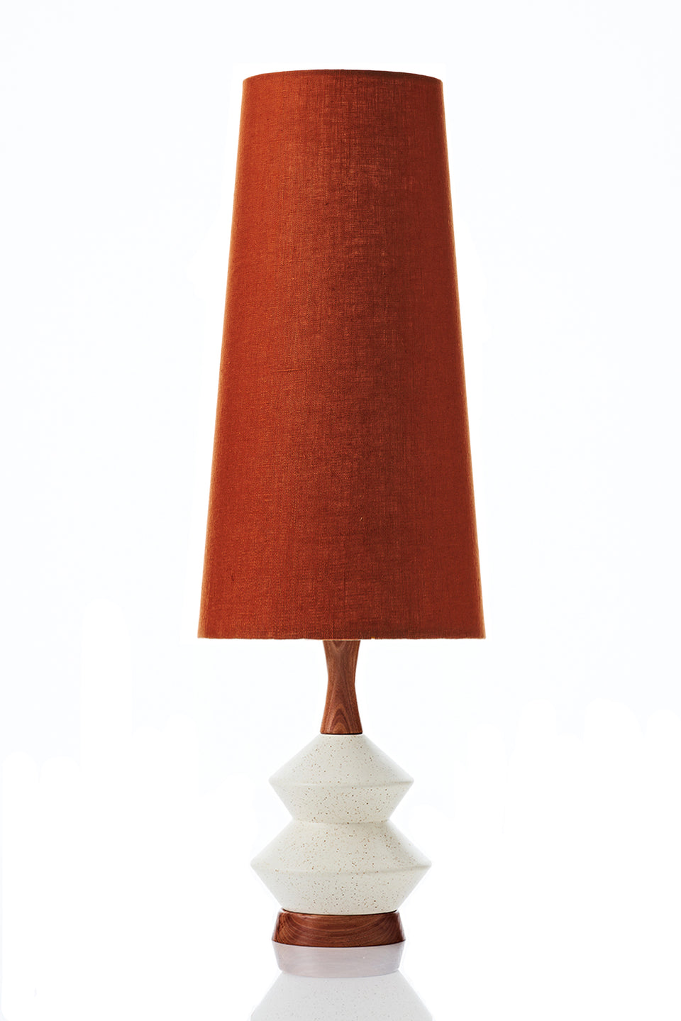 Athena Lamp • Conical - Paprika Linen