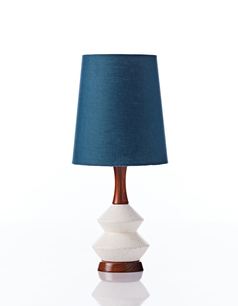 Athena Lamp • Small - Teal Linen