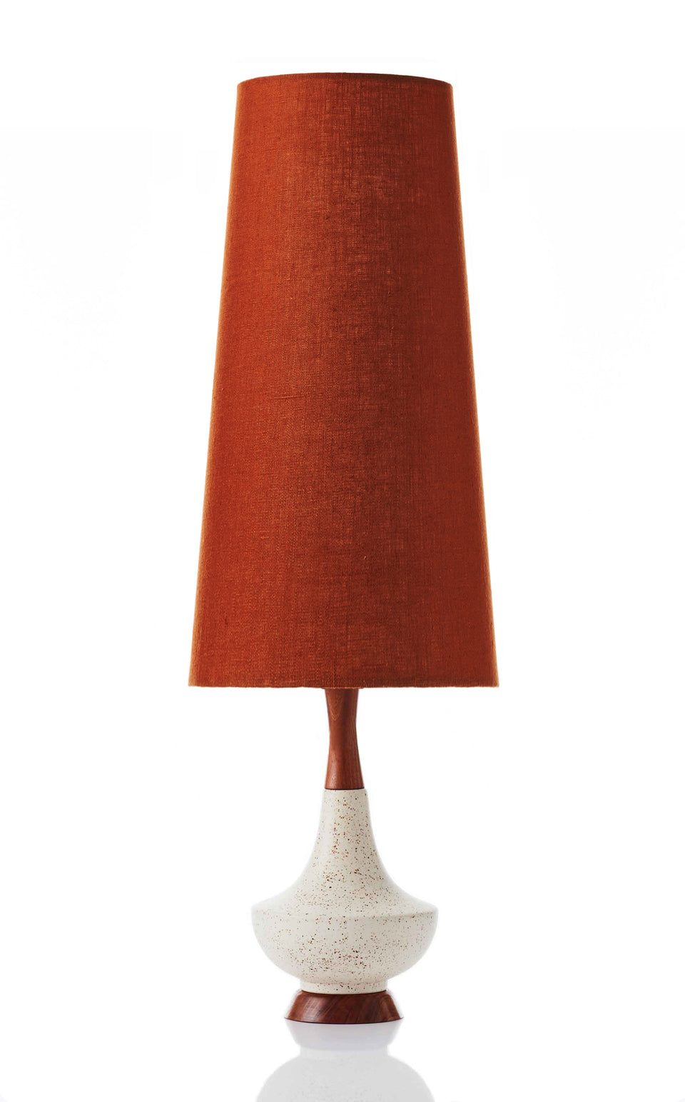 Electra Lamp • Conical - Paprika Linen