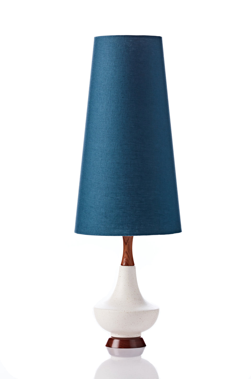 Electra Lamp • Conical - Teal Linen