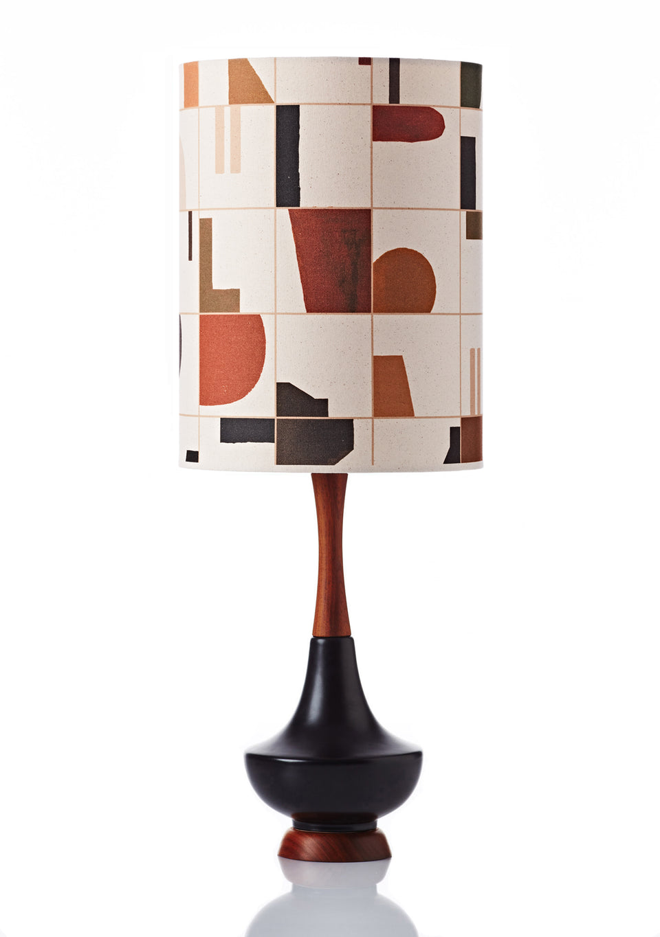 Electra Lamp • Large - Grid Oat