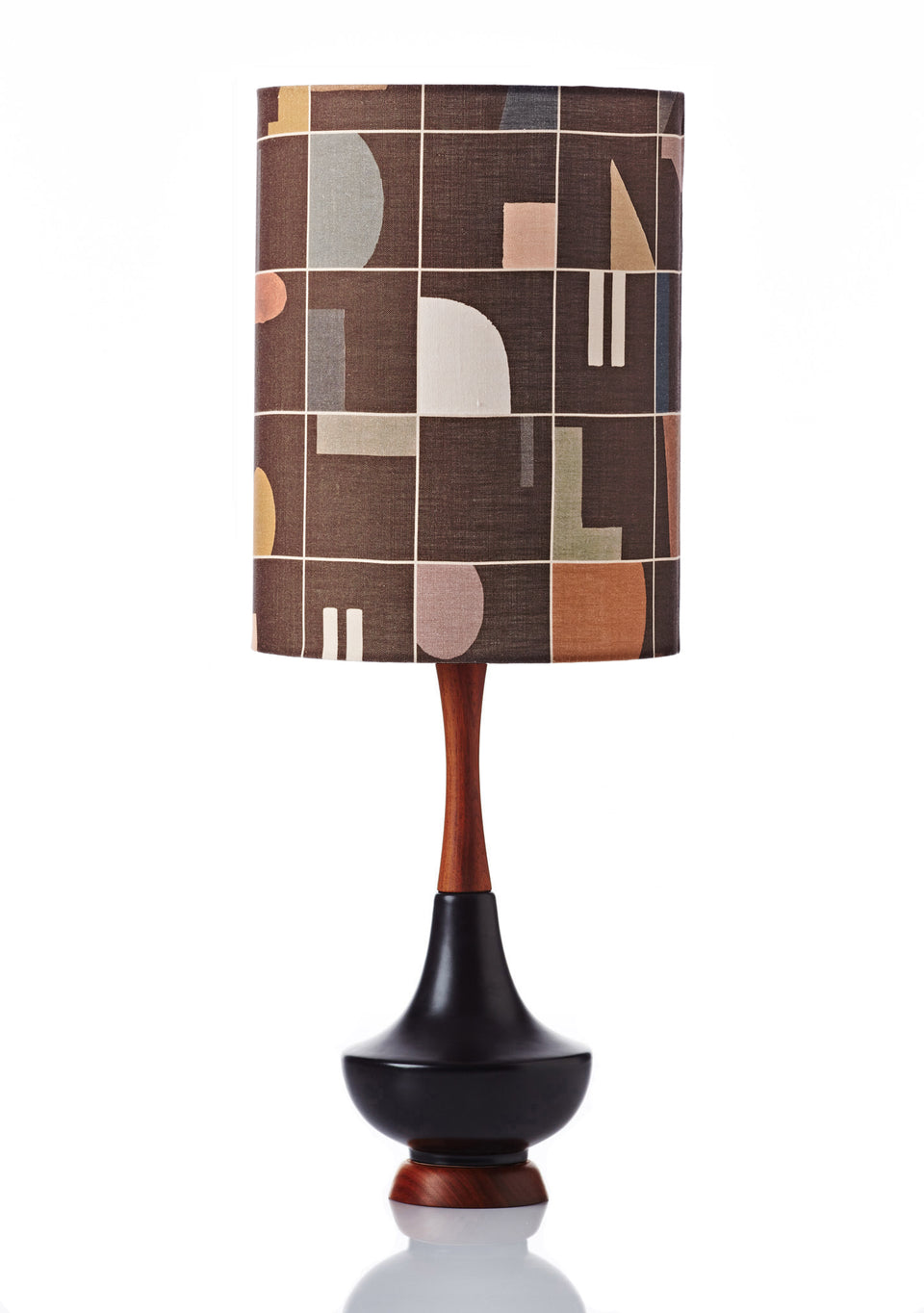 Electra Lamp • Large - Grid Mission Brown