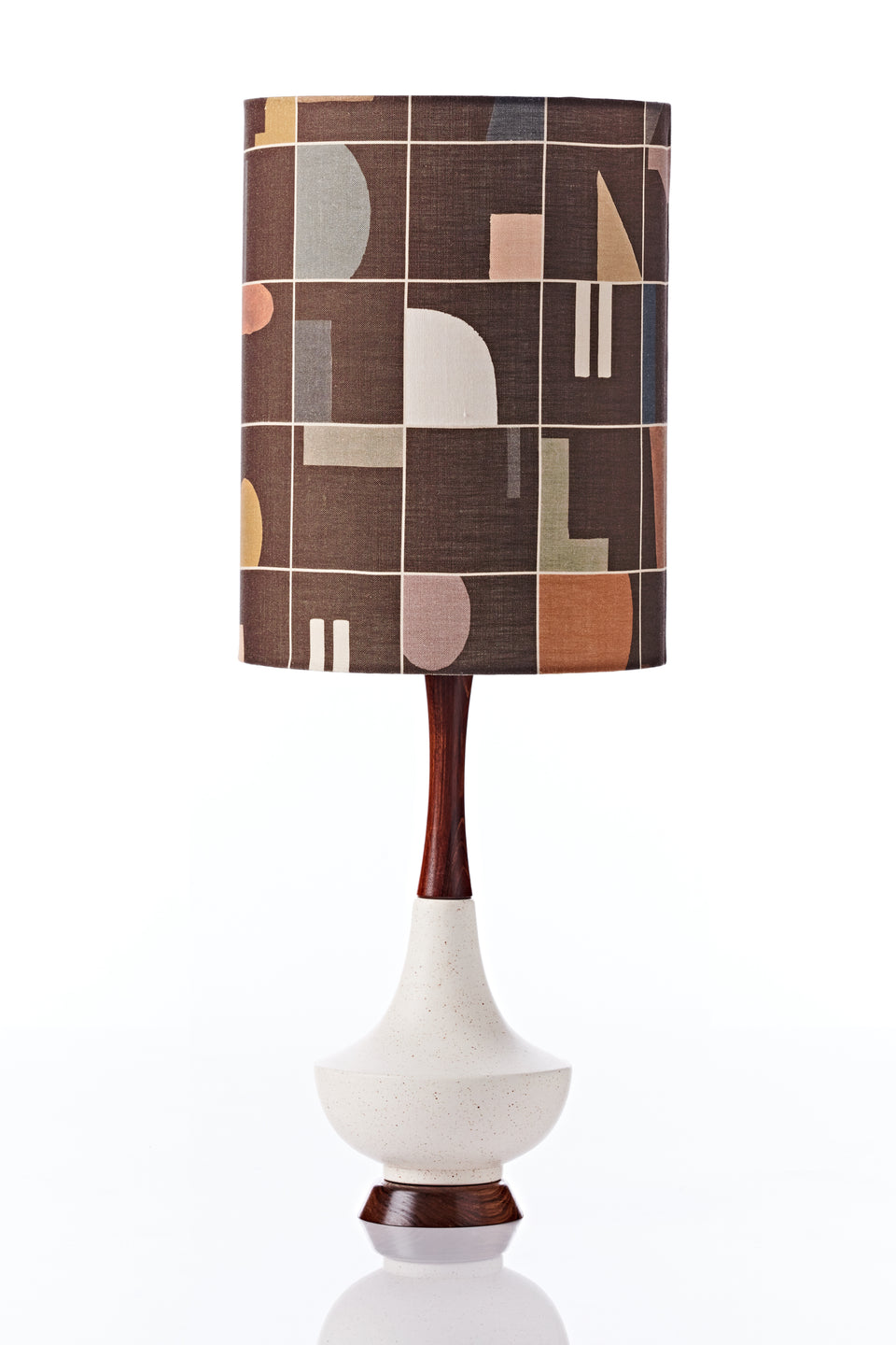Electra Lamp • Large - Grid Mission Brown