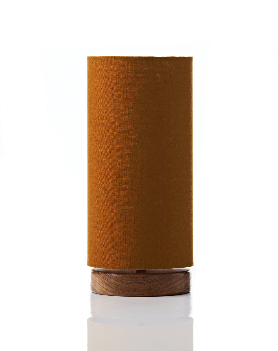 Disc Lamp • Ochre Linen