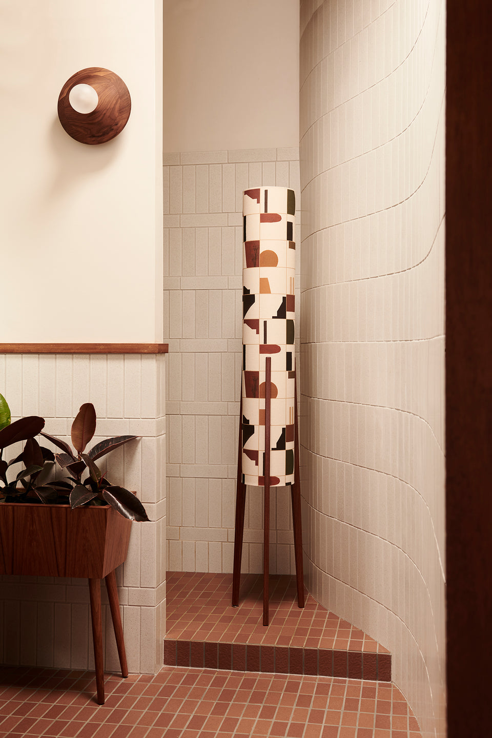 Rocket Floor Lamp • Large -  Grid Oat