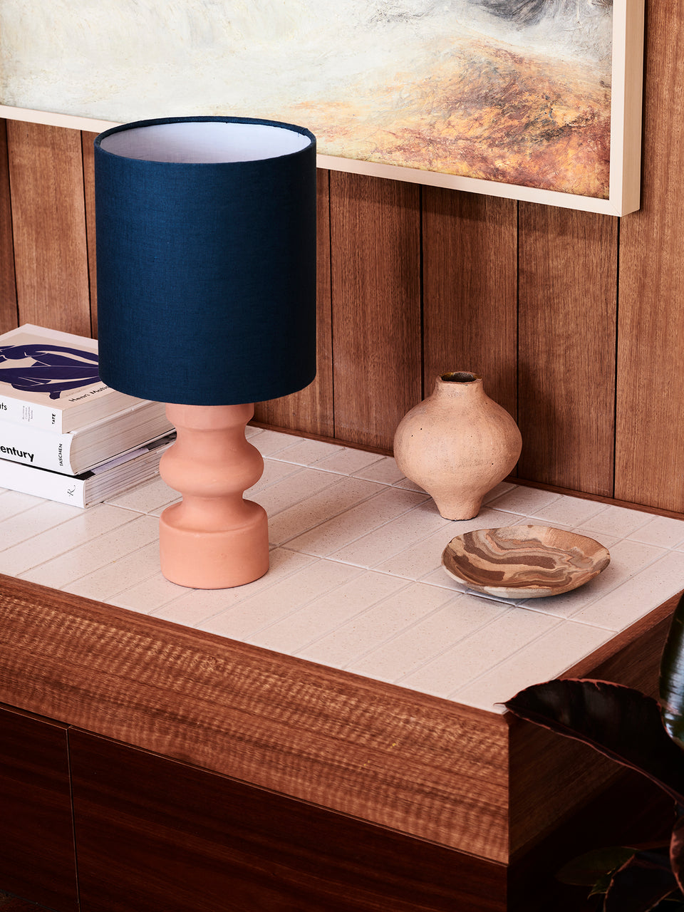 Venus Lamp • Teal Linen
