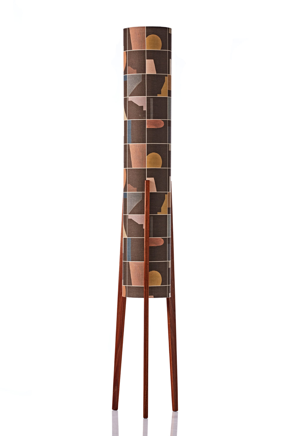 Rocket Floor Lamp • Large -  Grid Mission Brown