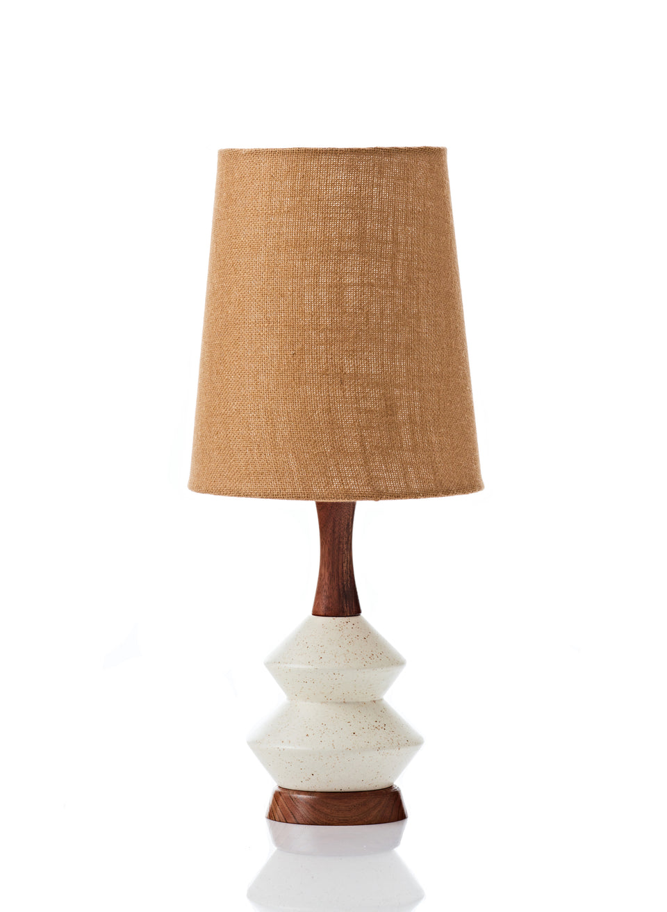 Athena Lamp Small Copper Hessian Retro Print Revival