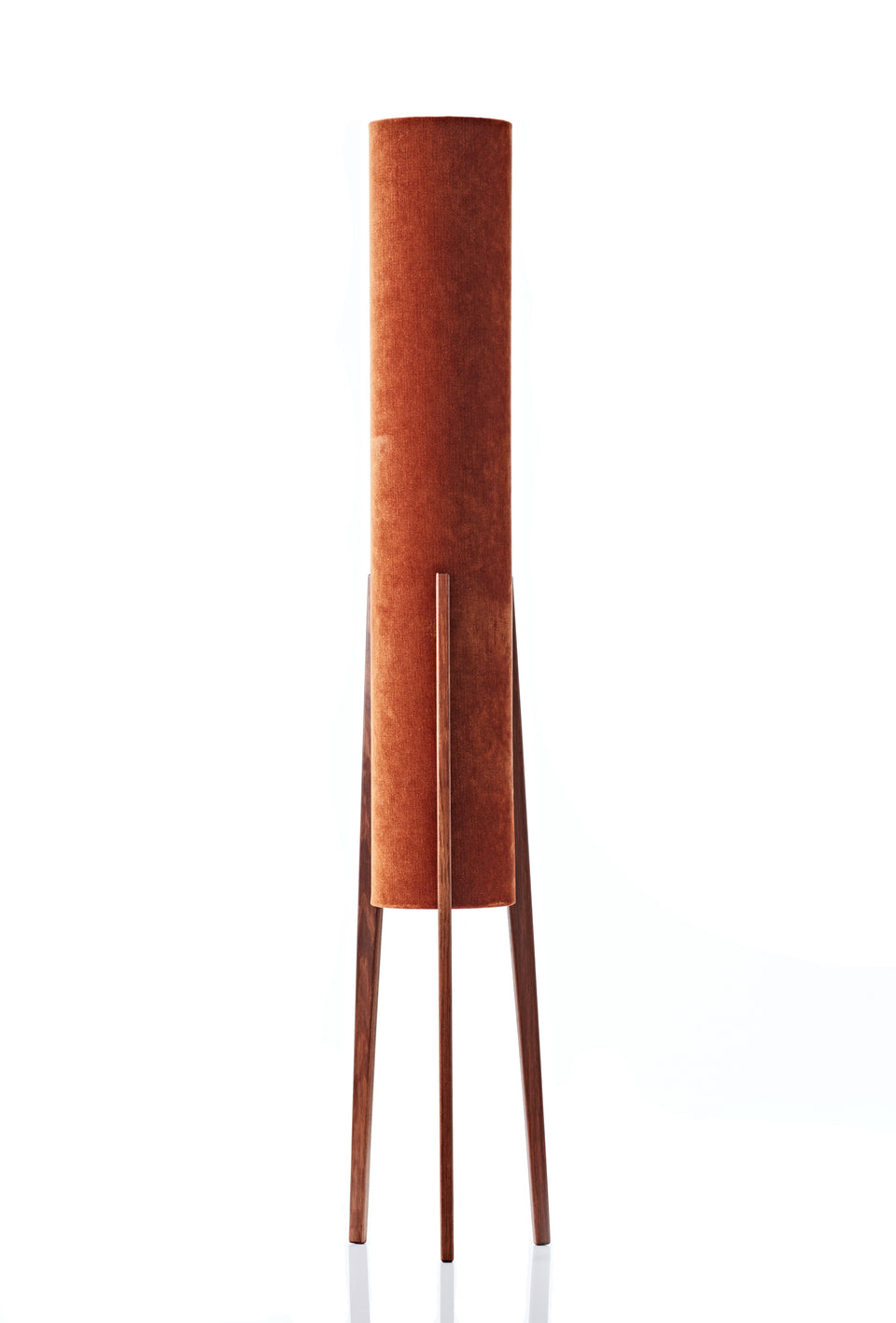 Rocket Floor Lamp • Large - Rust Velvet