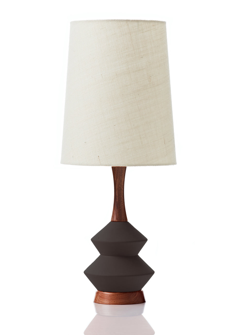 Athena Lamp • Large - Vanilla Hessian