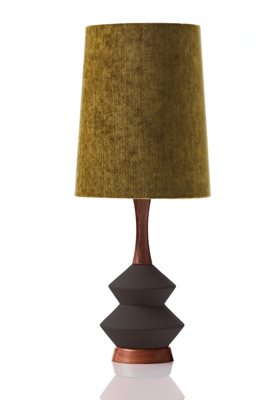 Athena Lamp • Large - Moss Velvet