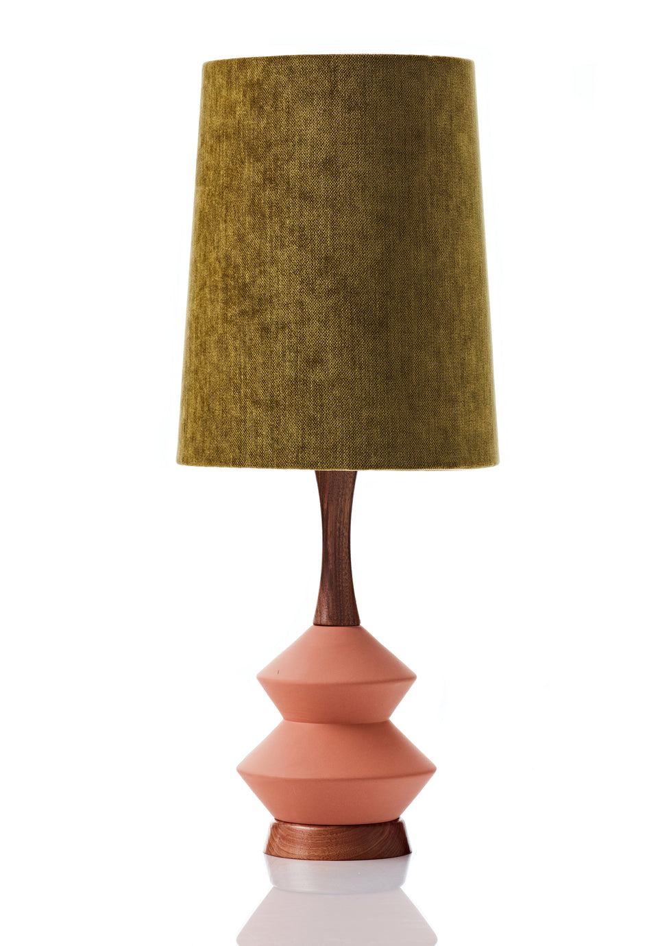 Athena Lamp • Large - Moss Velvet