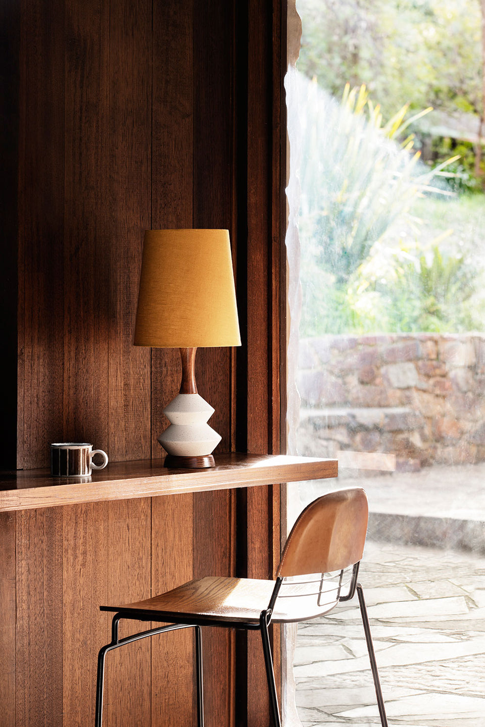 Athena Lamp • Small - Mustard Linen